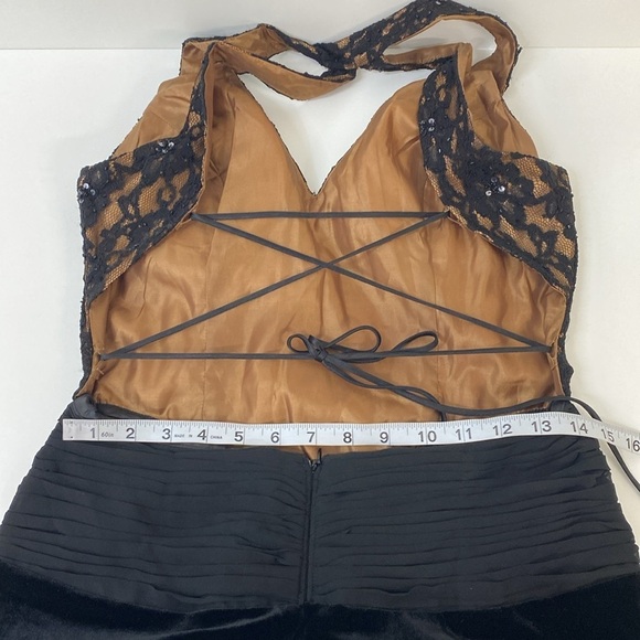 Vintage Dave & Johnny Velvet Evening Gown 9/10 - Picture 10 of 13